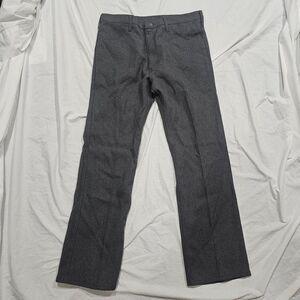Vintage 70s wrangler flare straight leg grey chino dress pants